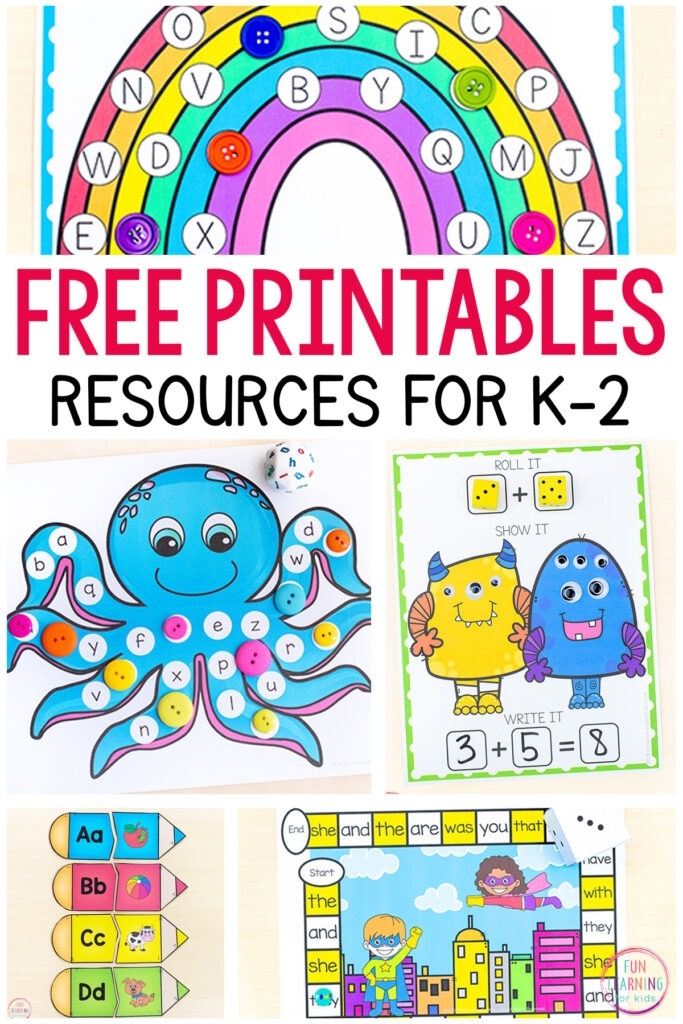 math and science free printable activities