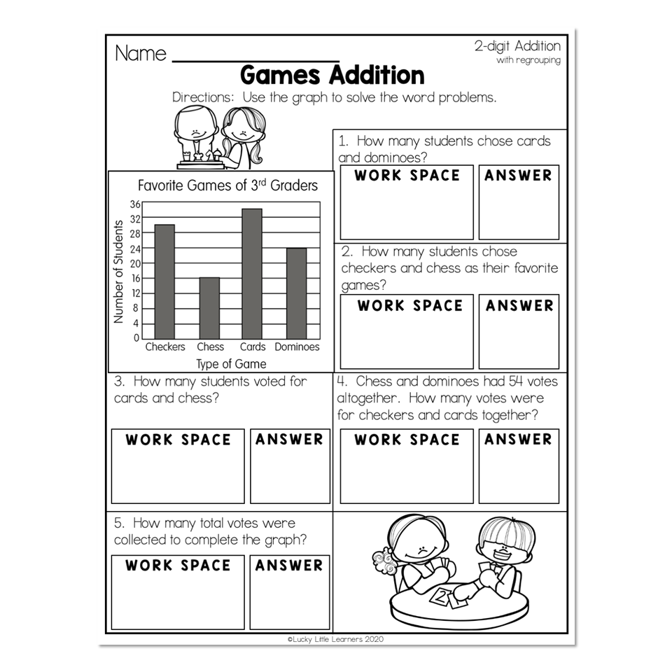 free printable addition games for first grade