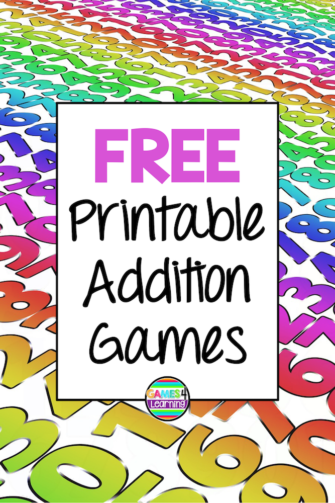 Free Printable Addition Games Including Math Board Games Addition Bump