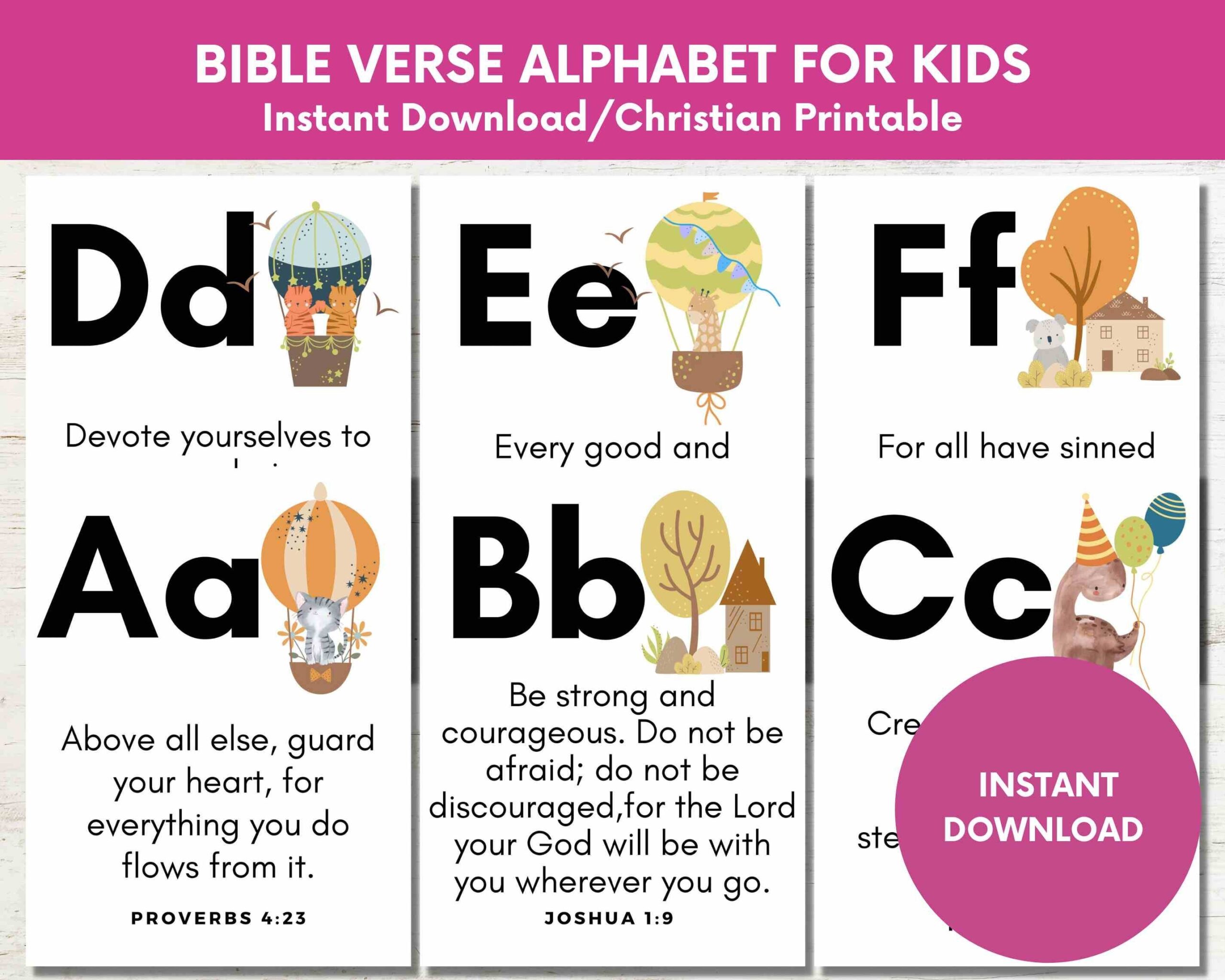 Free Printable Alphabet Memory Verses For Kids Bible 51 OFF