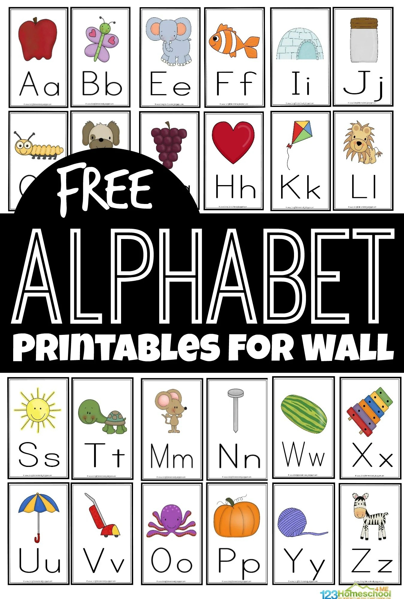 Free Printable Alphabet Wall Posters Calendar Printables