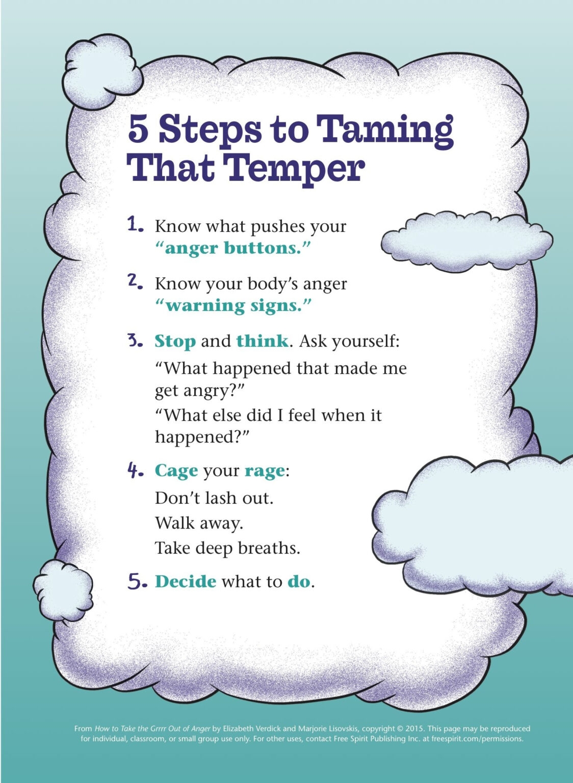 free printable anger management activities