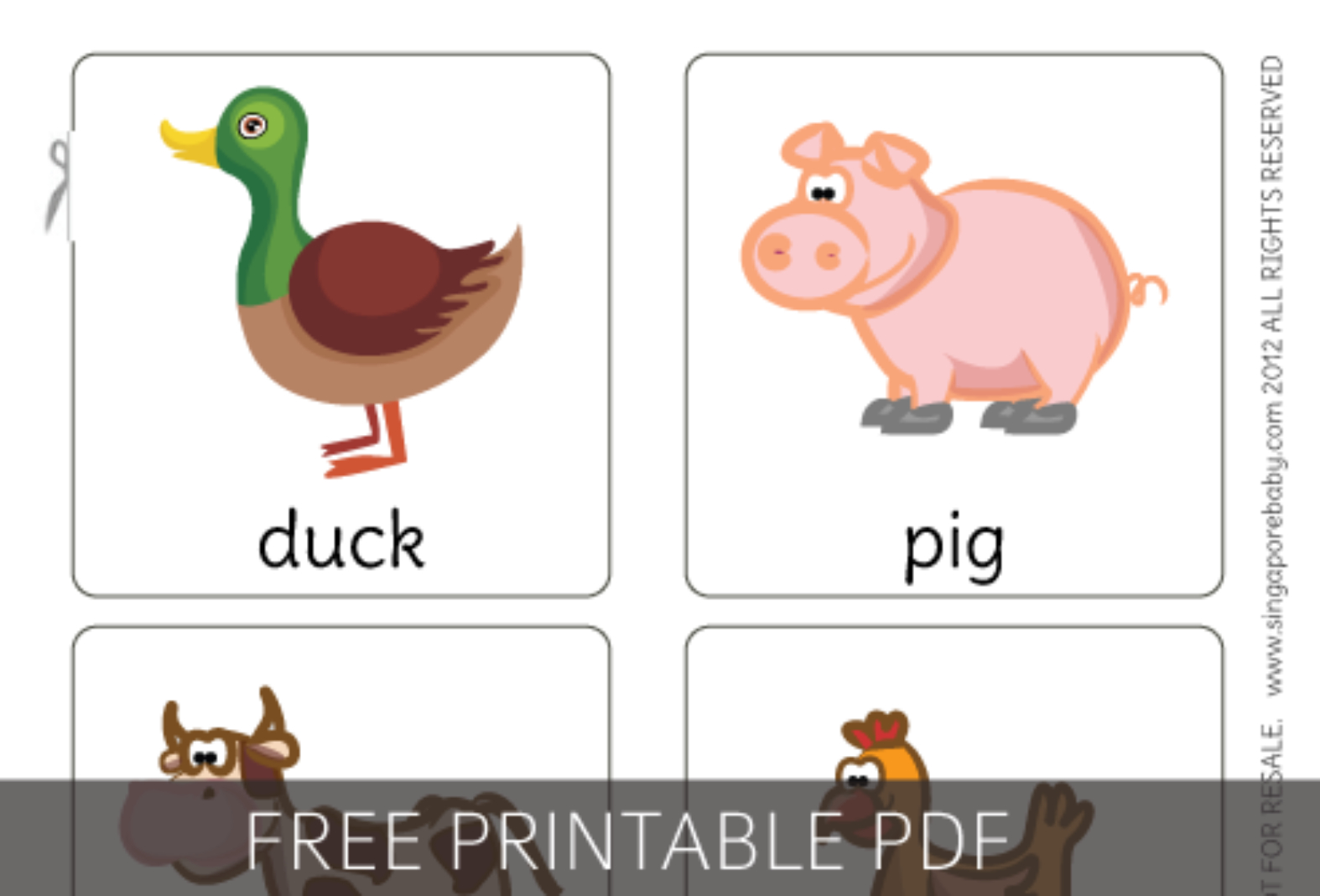 Free Printable Animal Cards Free Printable