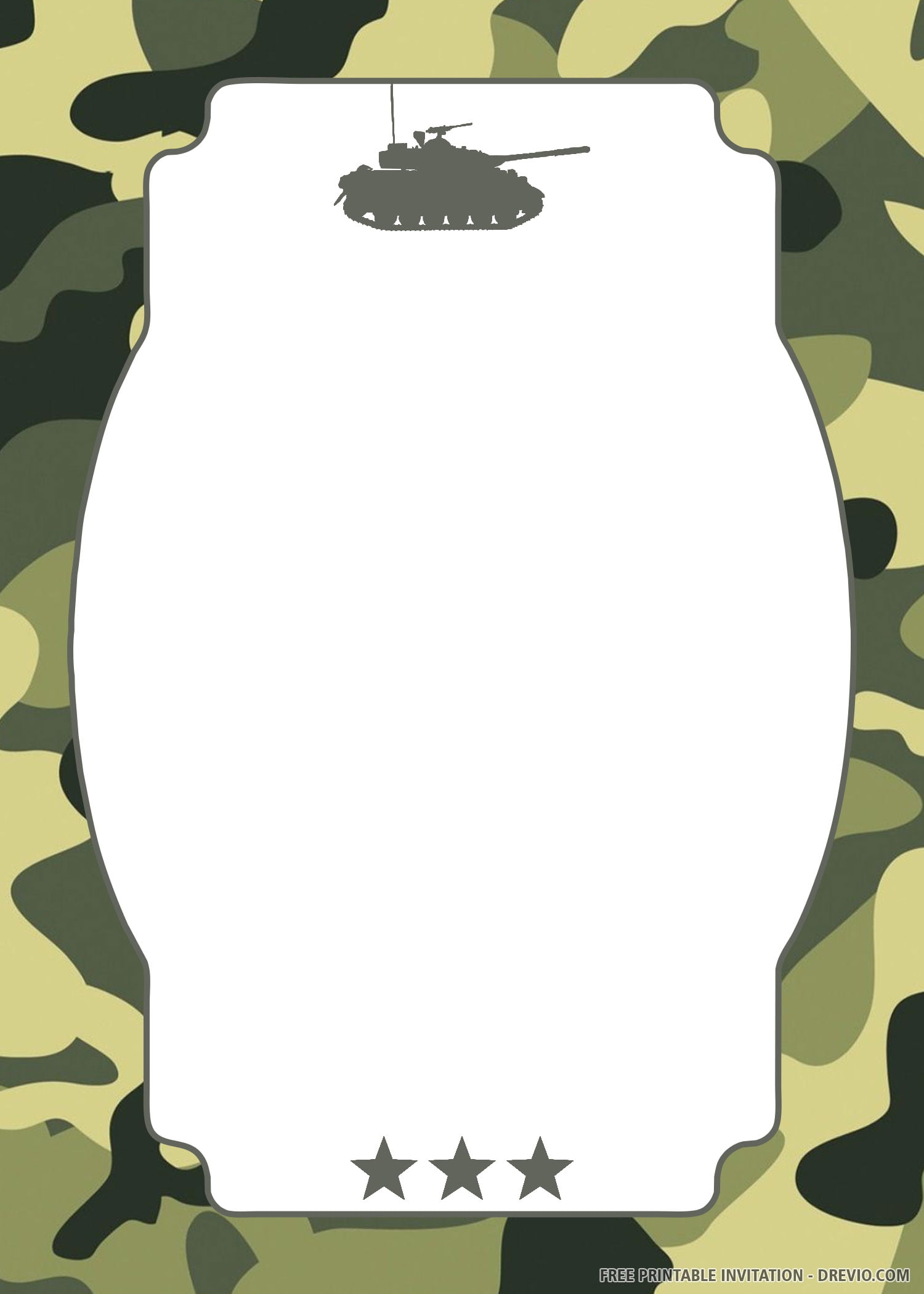 Free Printable Army Invitation Template Printable Templates