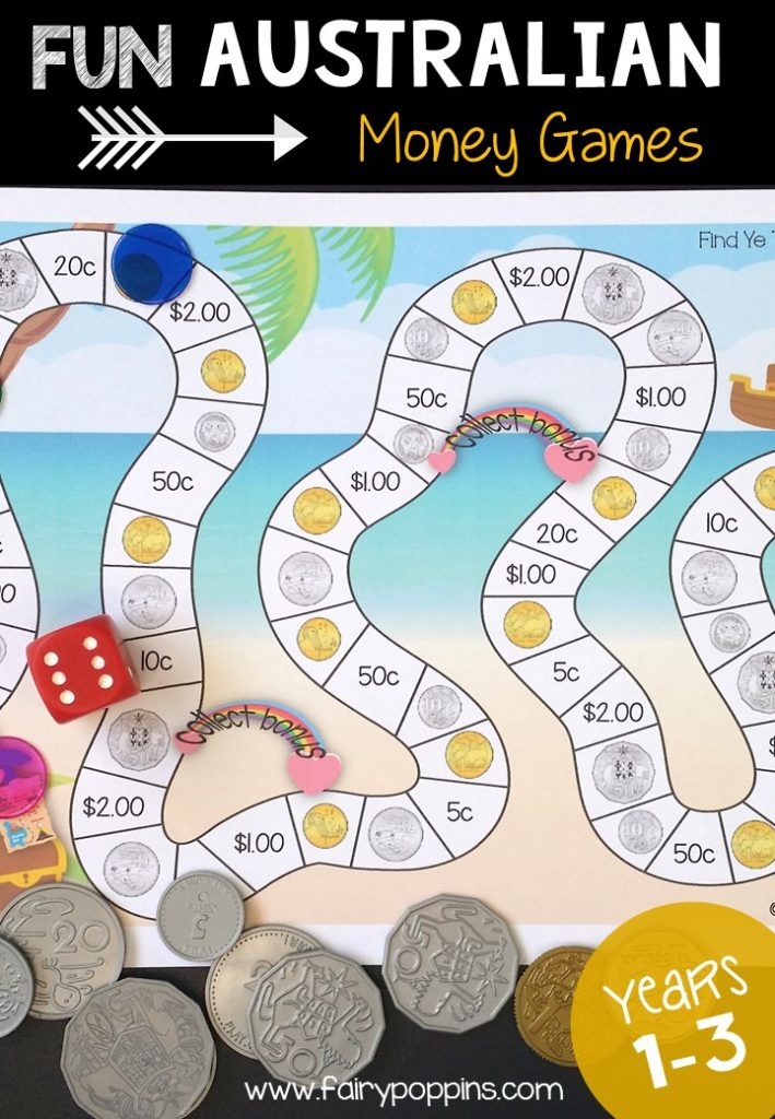 free printable australian money games