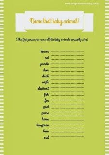 free printable baby animals game