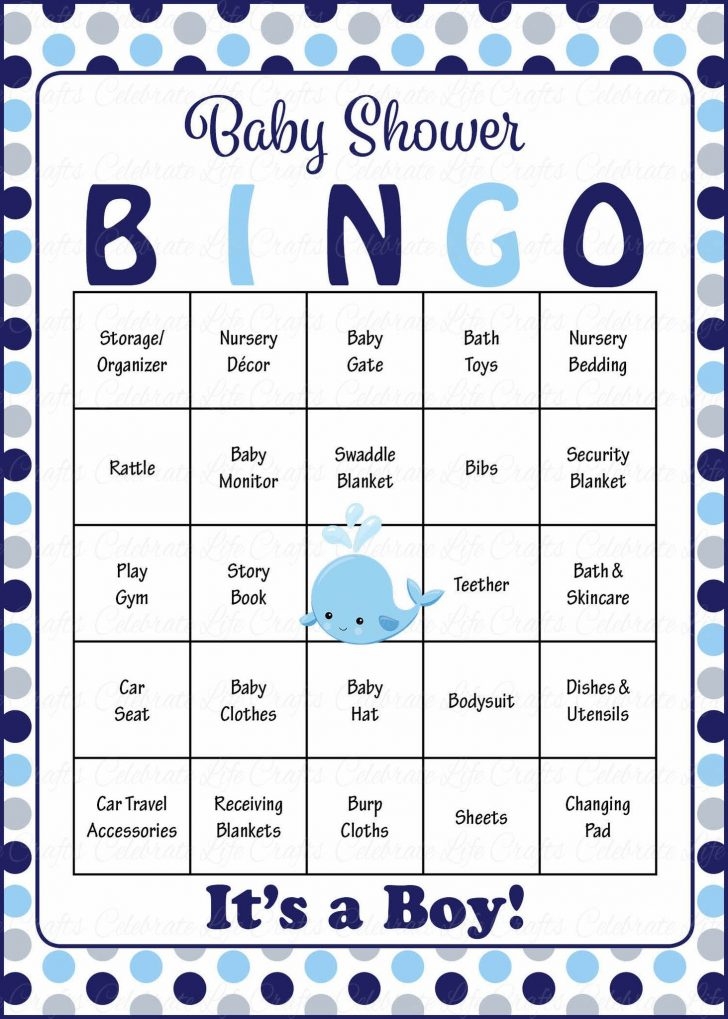 Free Printable Baby Boy Shower Bingo Cards Printable Bingo Cards