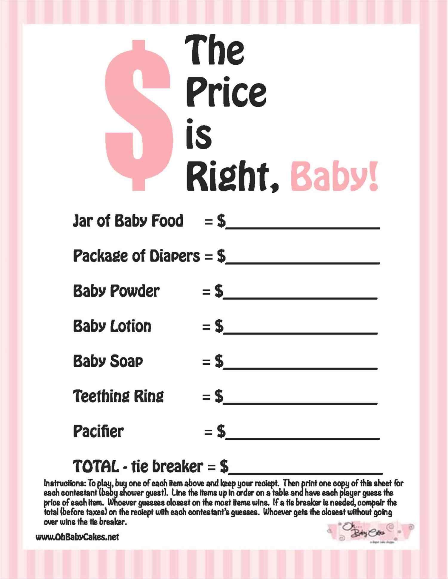 free printable baby shower crossword puzzle games