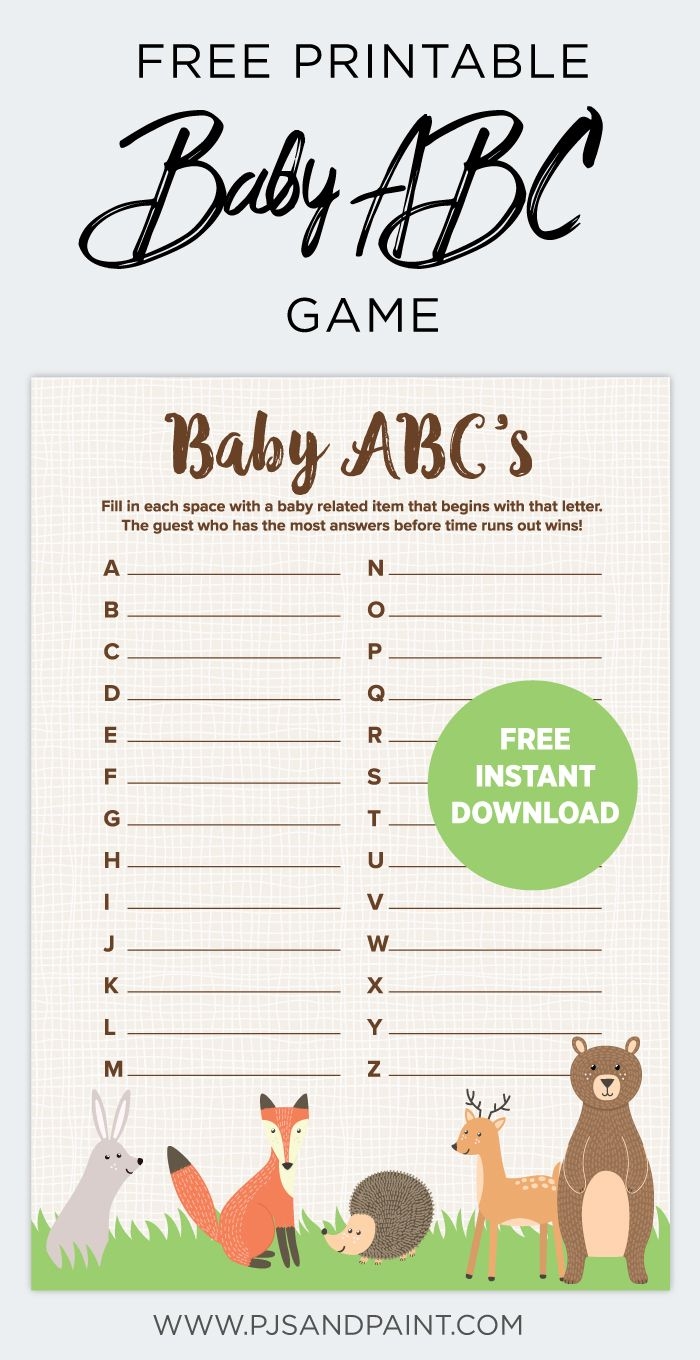 Free Printable Baby Shower Games Download Fun Printable Baby Shower 