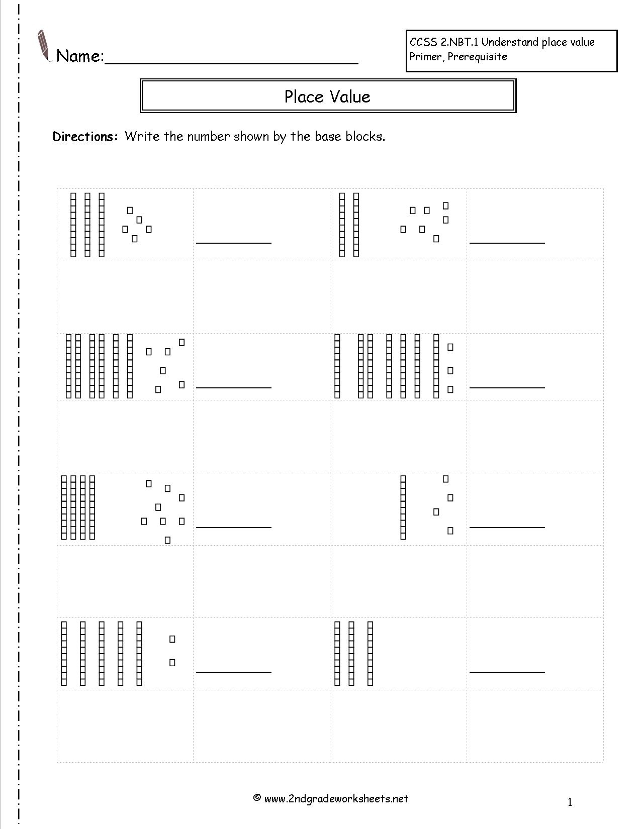 base ten picture cards printable