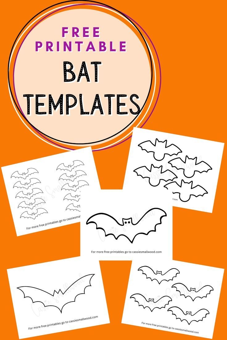 Free Printable Bat Templates Small Medium And Large Bat Template