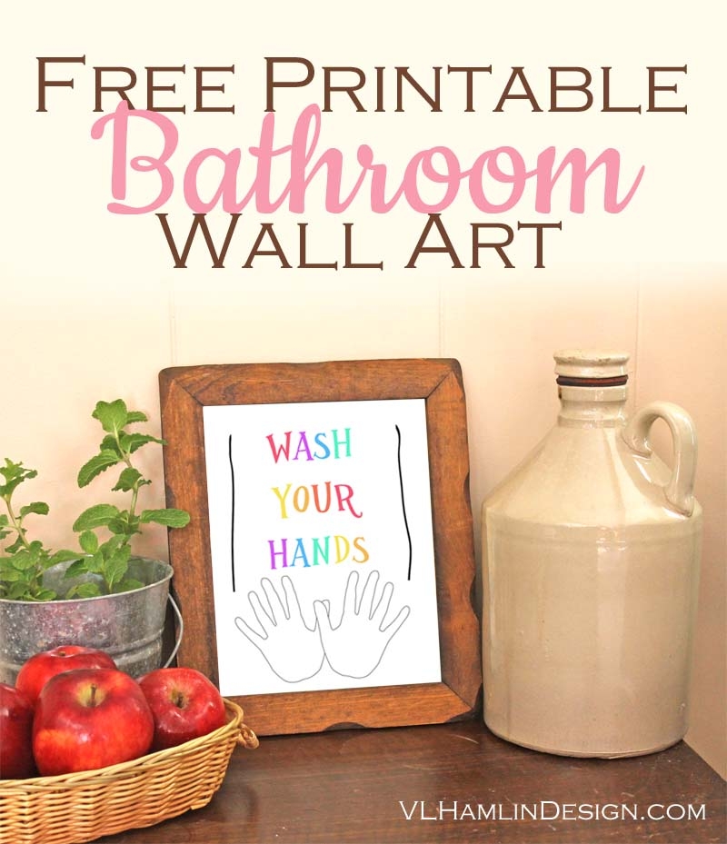 Free Printable Bathroom Wall Art Food Life Design