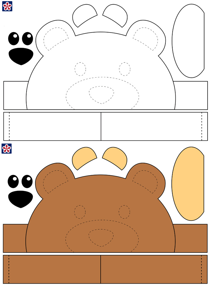 Free Printable Bear Crown For Kids TeachersMag Bear Crafts
