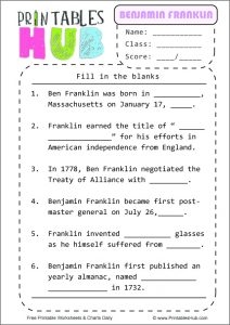 free printable pictures of benjamin franklin