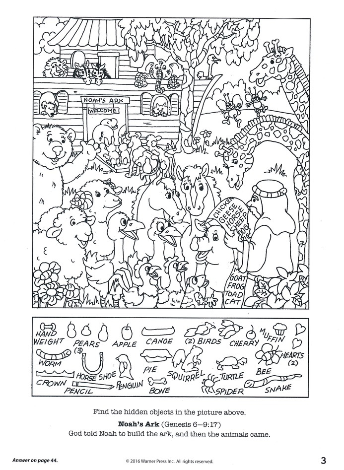 Free Printable Bible Hidden Pictures Printable