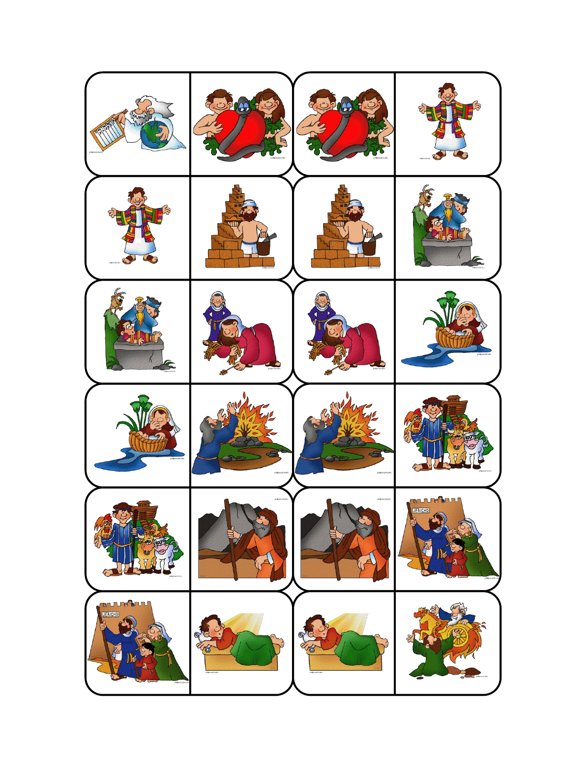 Free Printable Bible Matching Game Free Templates Printable