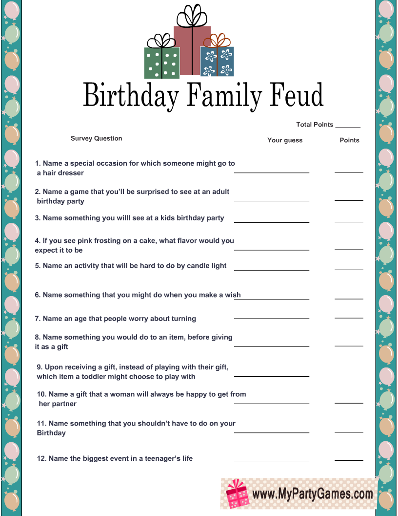 Free Printable Birthday Family Feud Game And Survey Key 54 OFF
