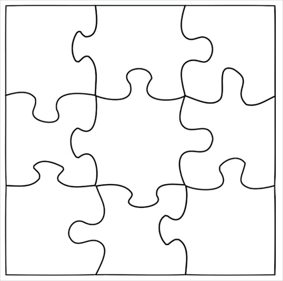 Free Printable Blank Puzzle Pieces Template Printable Templates