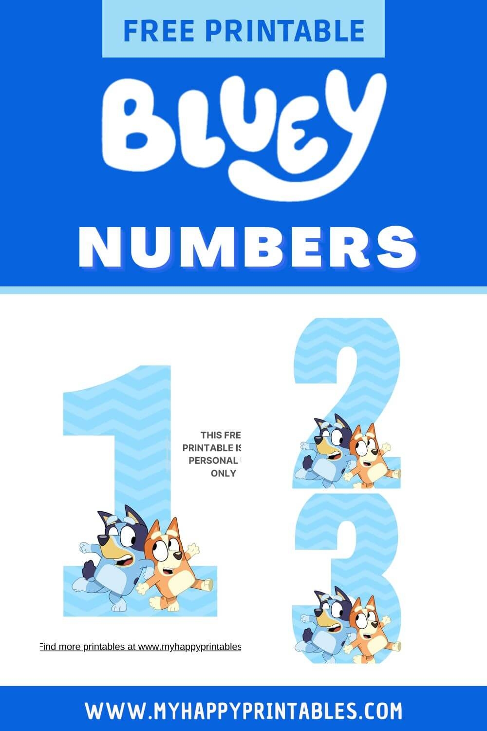 Free Printable Bluey Numbers My Happy Printables