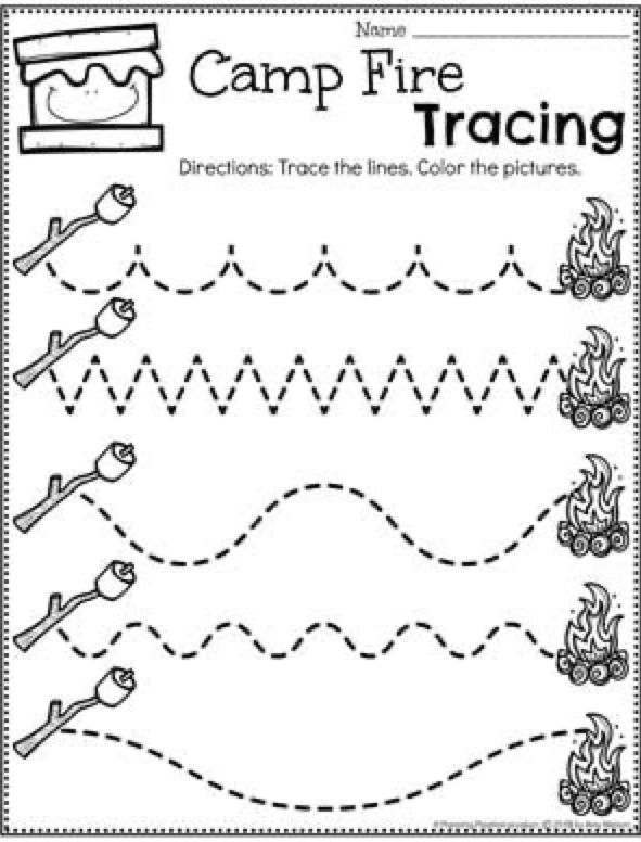 free printable camping activities