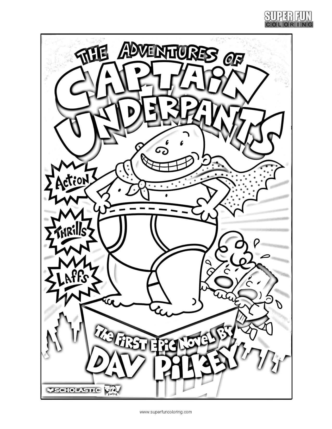 Free Printable Captain Underpants Coloring Pages Ferrisquinlanjamal