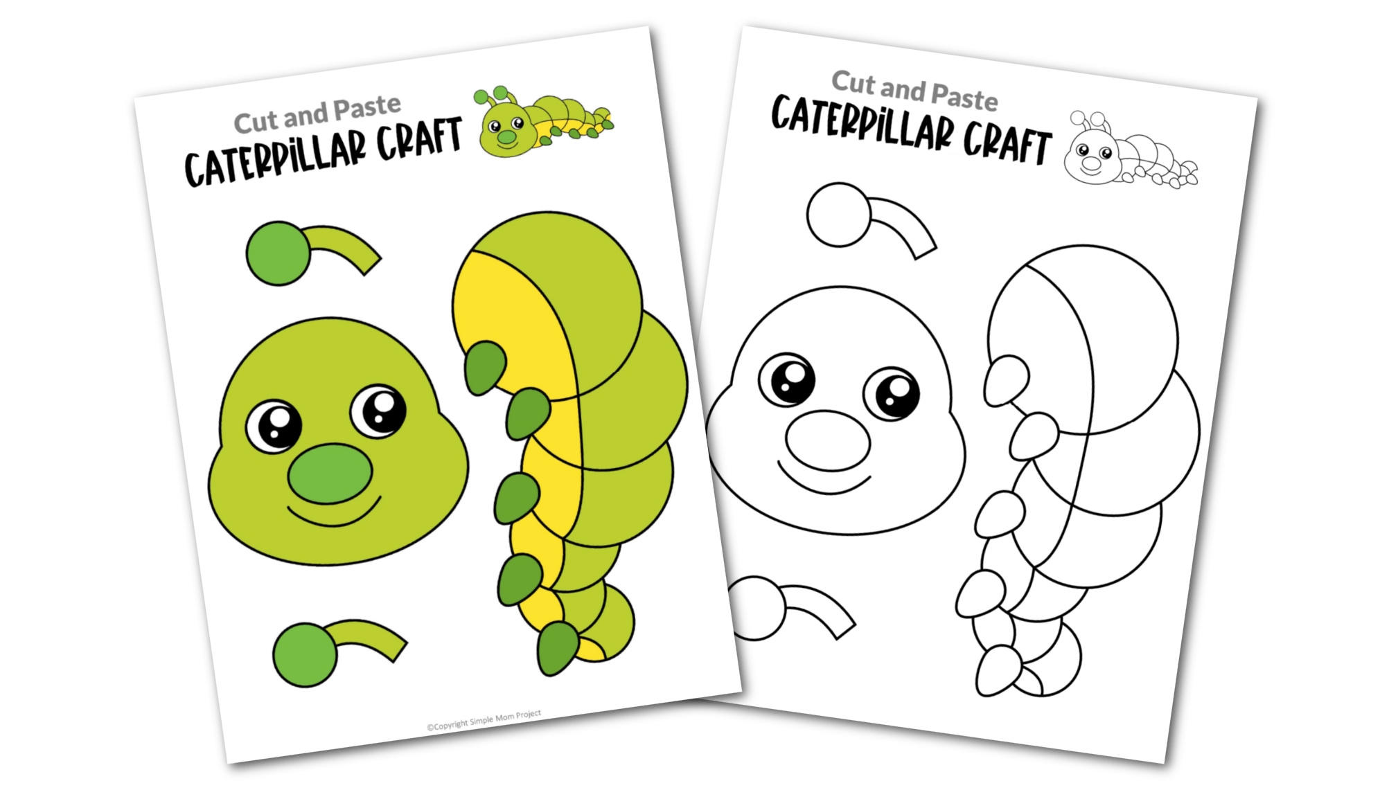 printable caterpillar craft template