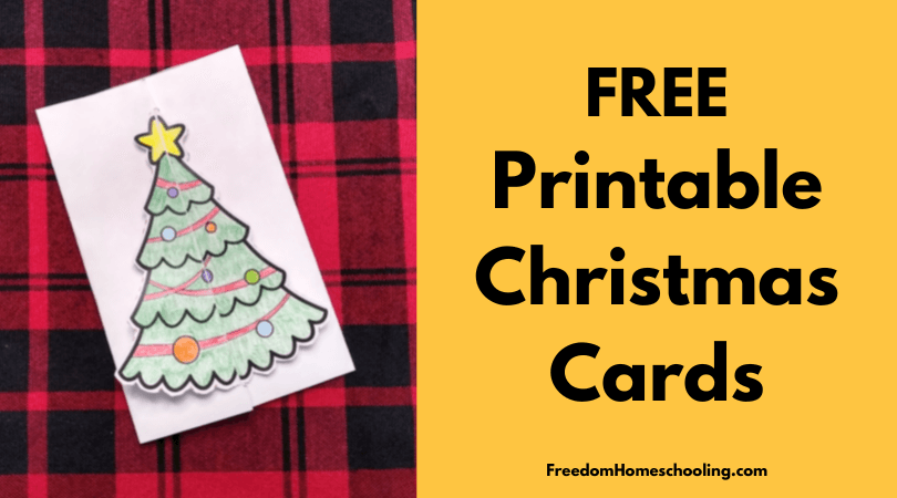 christmas picture cards free printable