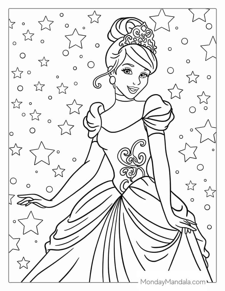 Free Printable Cinderella Coloring Pages For Kids 55 OFF