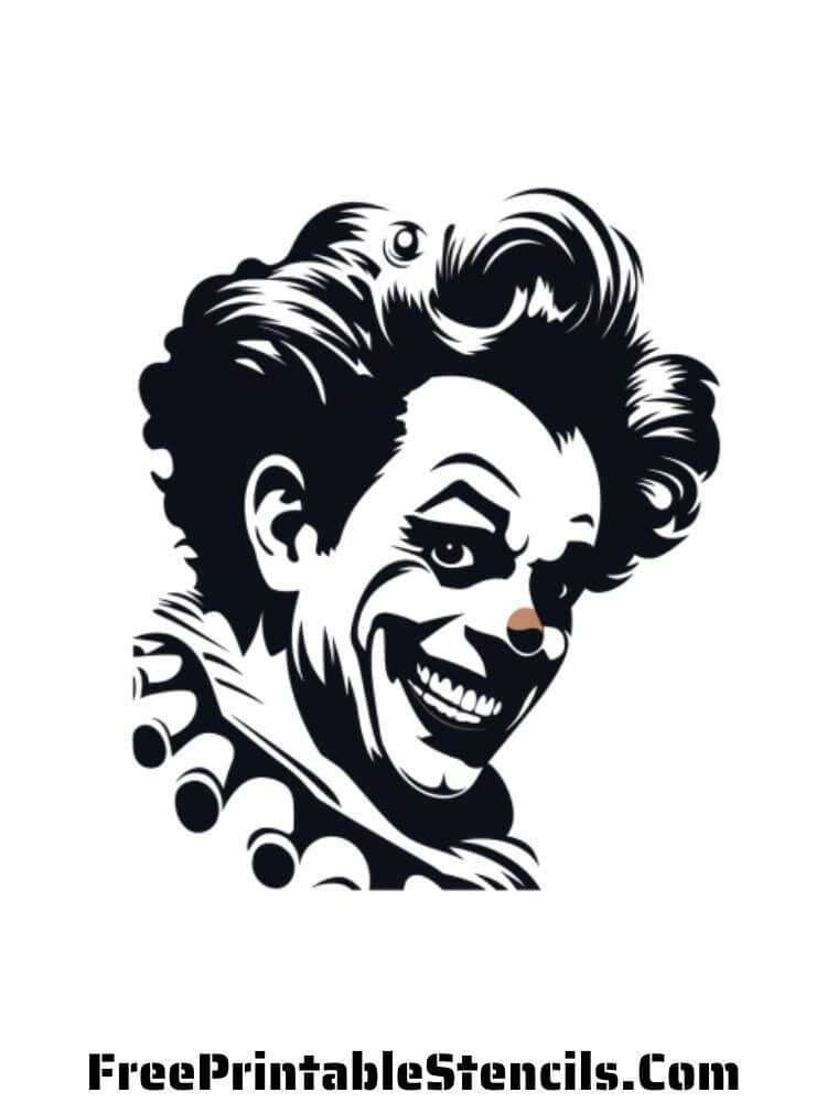 Free Printable Clown Stencils And Silhouettes Free Printable Stencils