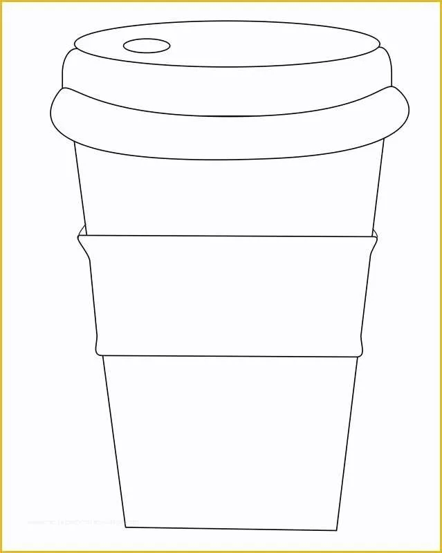 Free Printable Coffee Cup Template Printable Templates