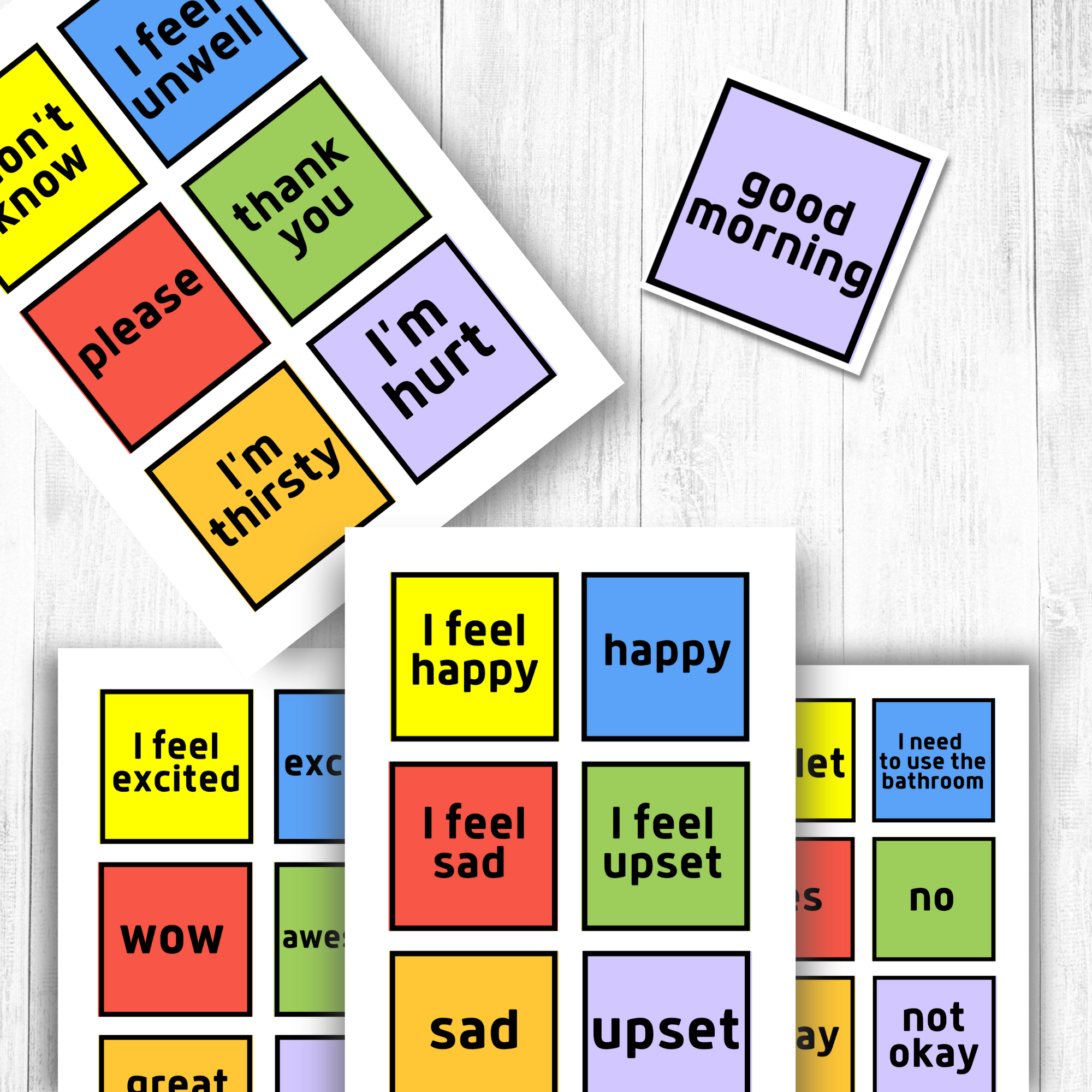FREE PRINTABLE COMMUNICATION CARDS 2 The Expat Mum