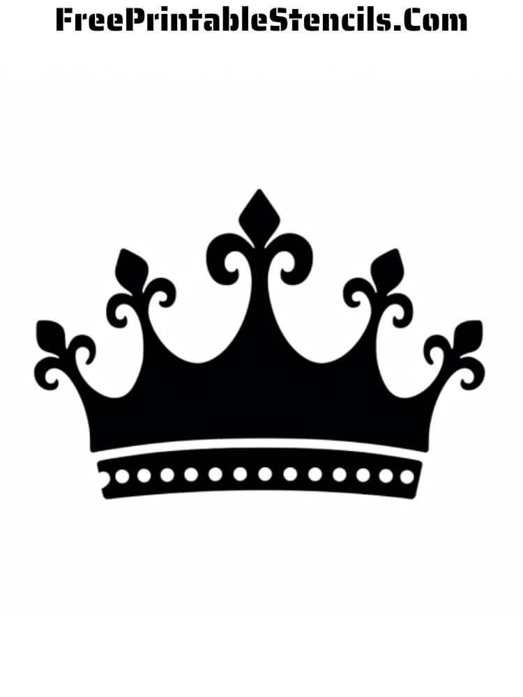 Free Printable Crown Stencils Free Printable Stencils