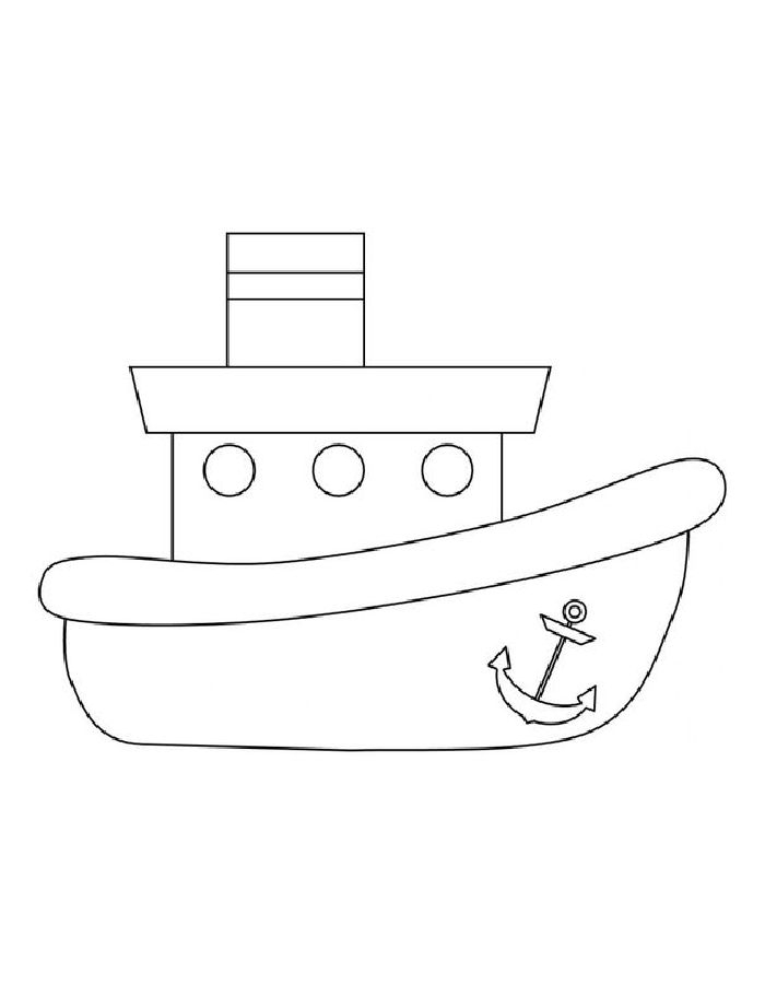 Free Printable Cruise Ship Coloring Page