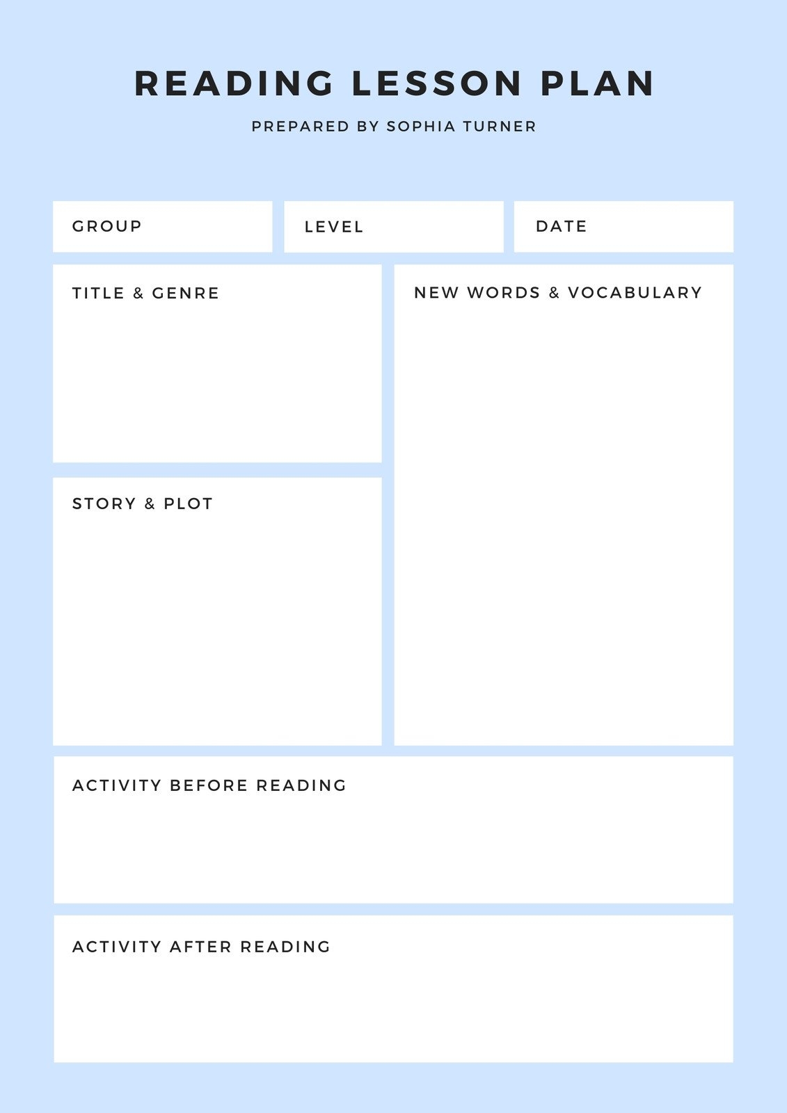 lesson plan templates for teachers