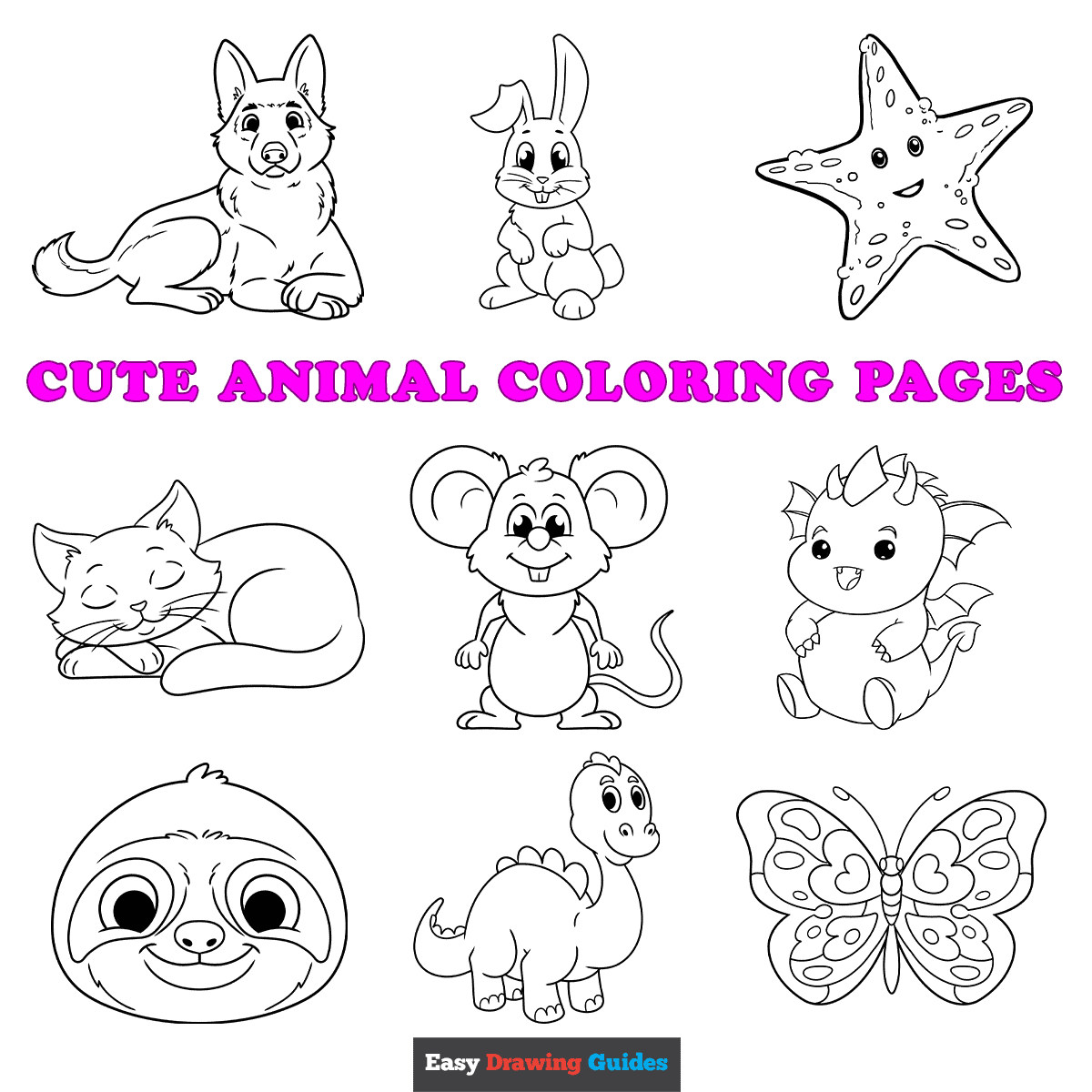 Free Printable Cute Animal Coloring Pages For Kids 55 OFF