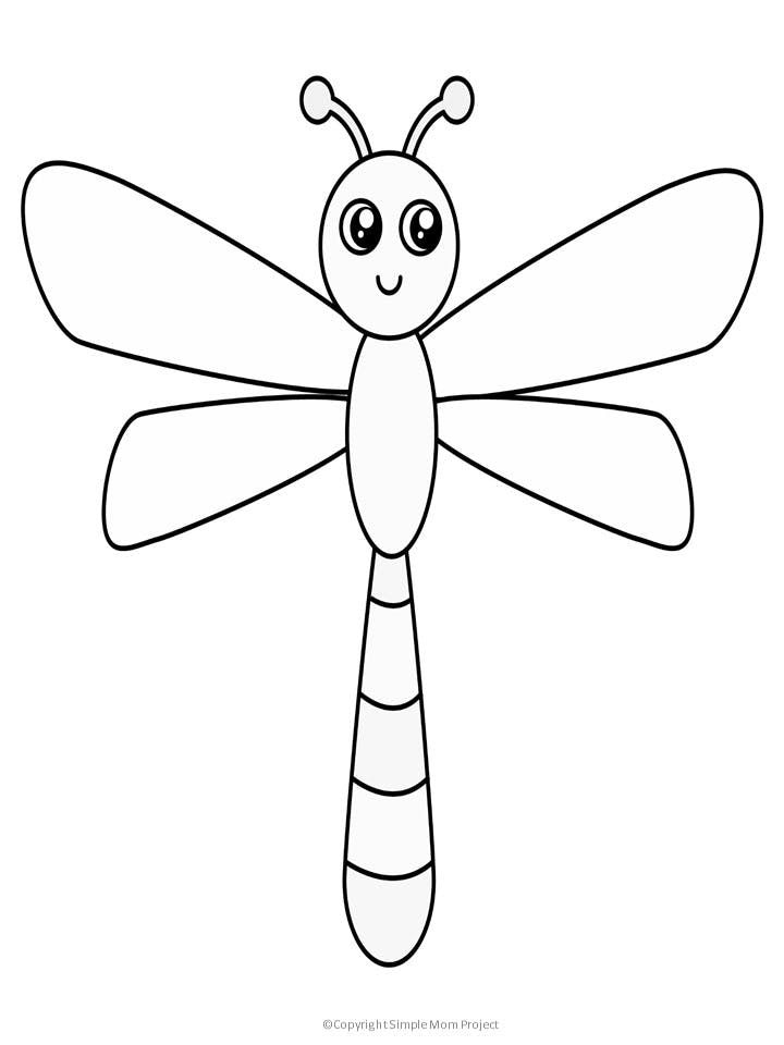 Free Printable Dragonfly Template Lembrancinhas Caseiras Formiga