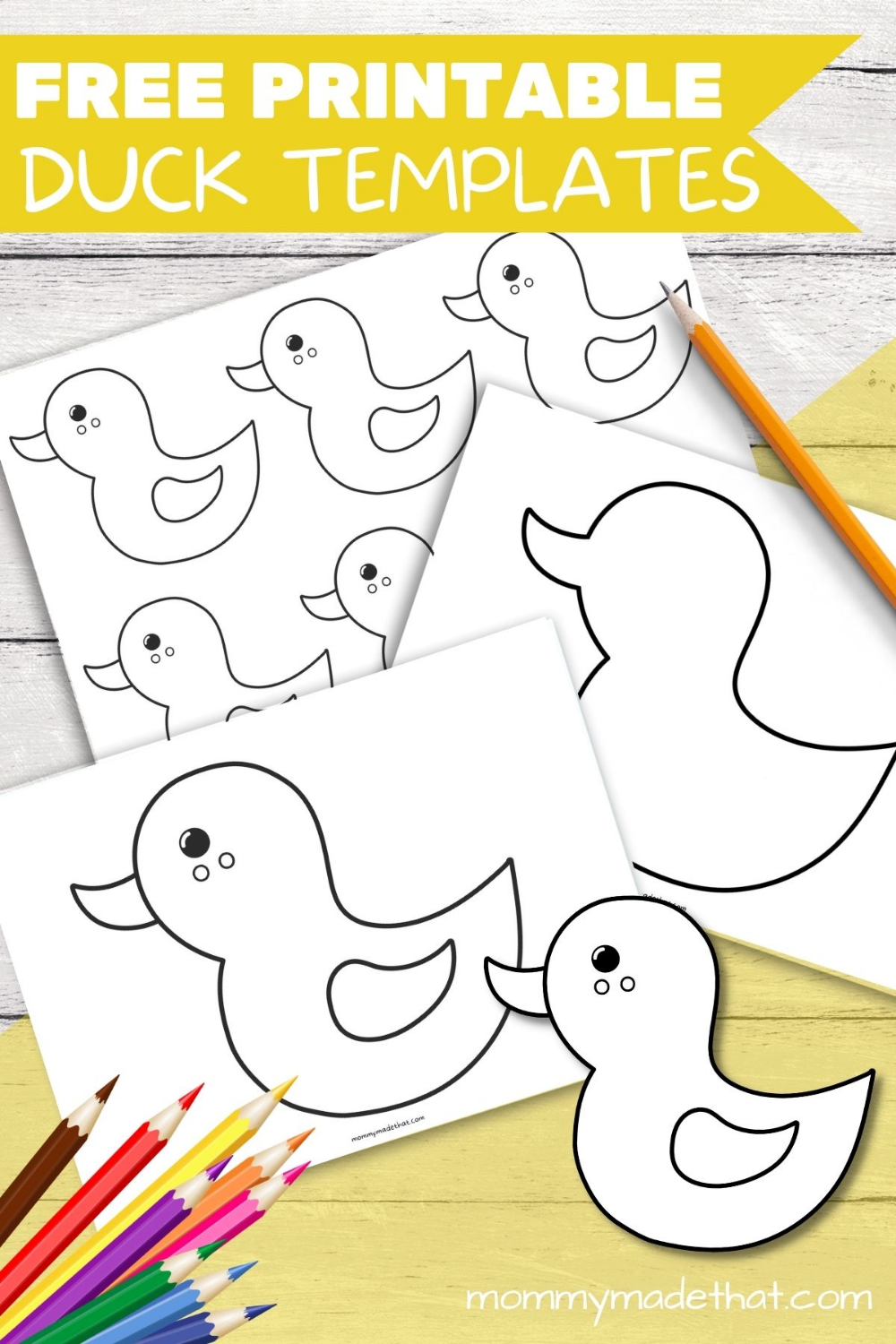Free Printable Duck Templates For Ducky Crafts And Fun Duck Crafts