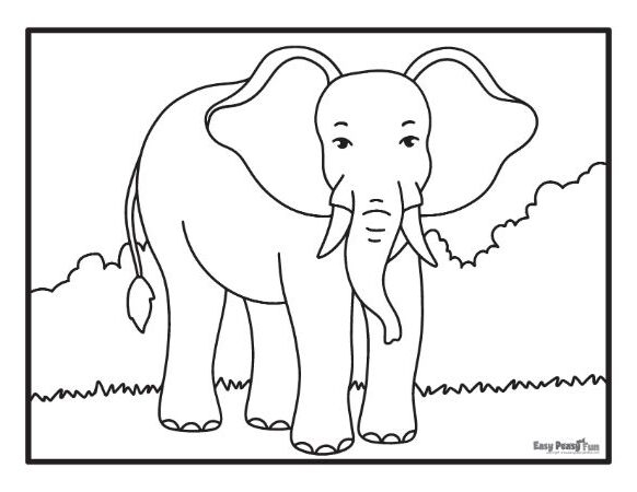 Free Printable Elephant Coloring Pages For Kids 53 OFF