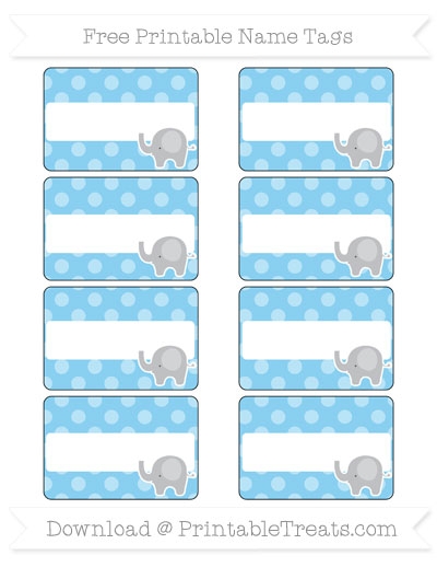 Free Printable Elephant Gift Tags NewFreePrintable