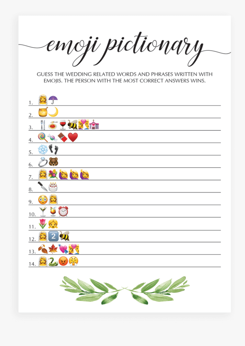 Free Printable Emoji Baby Shower Game HD Png Download Kindpng