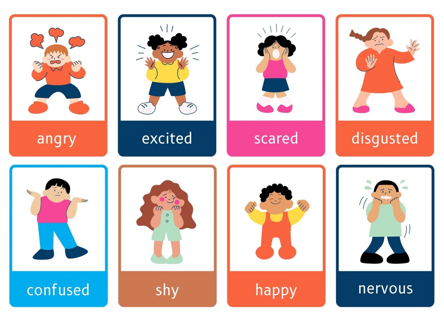 Free Printable Emotion Cards Printable FREE Printable HQ