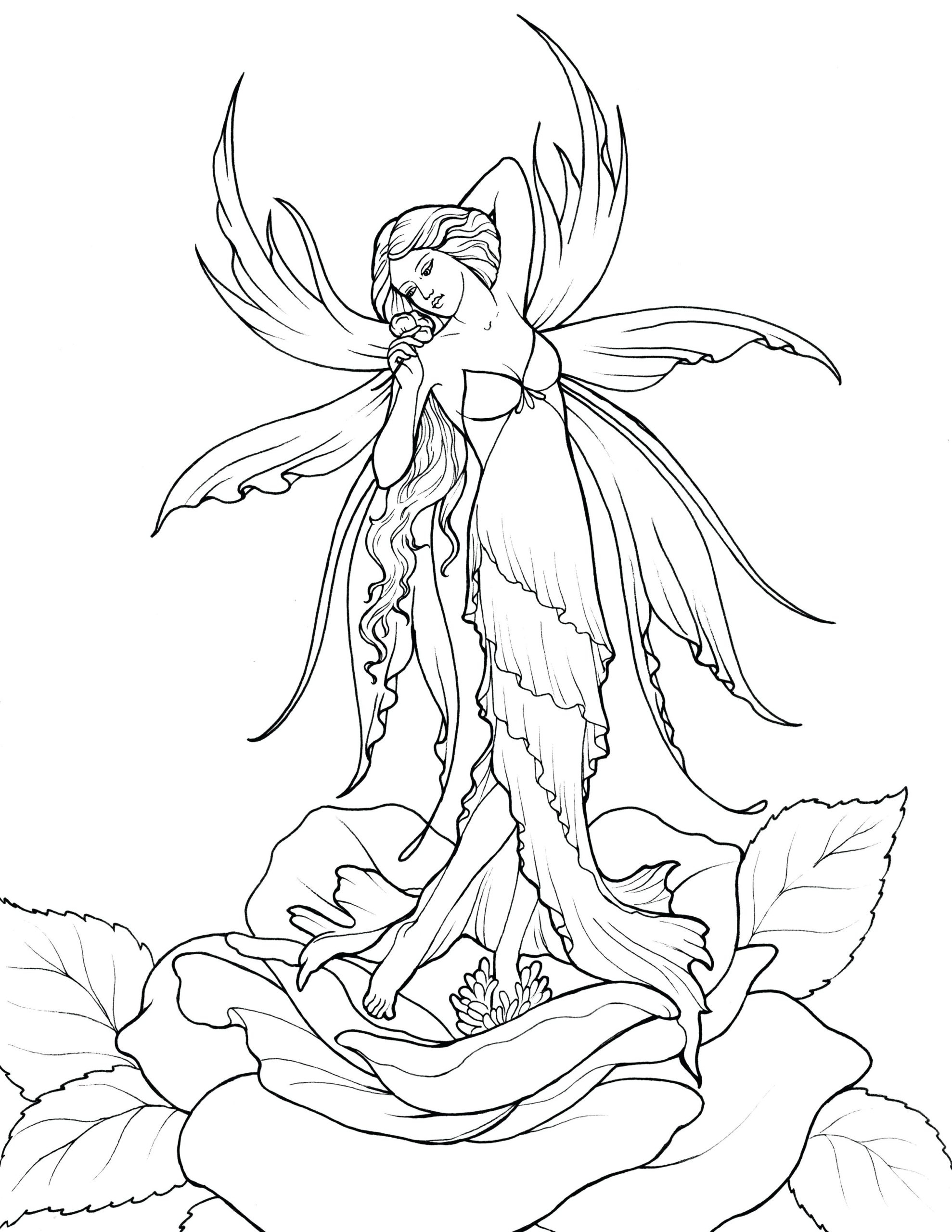 Free Printable Fairy Coloring Pages