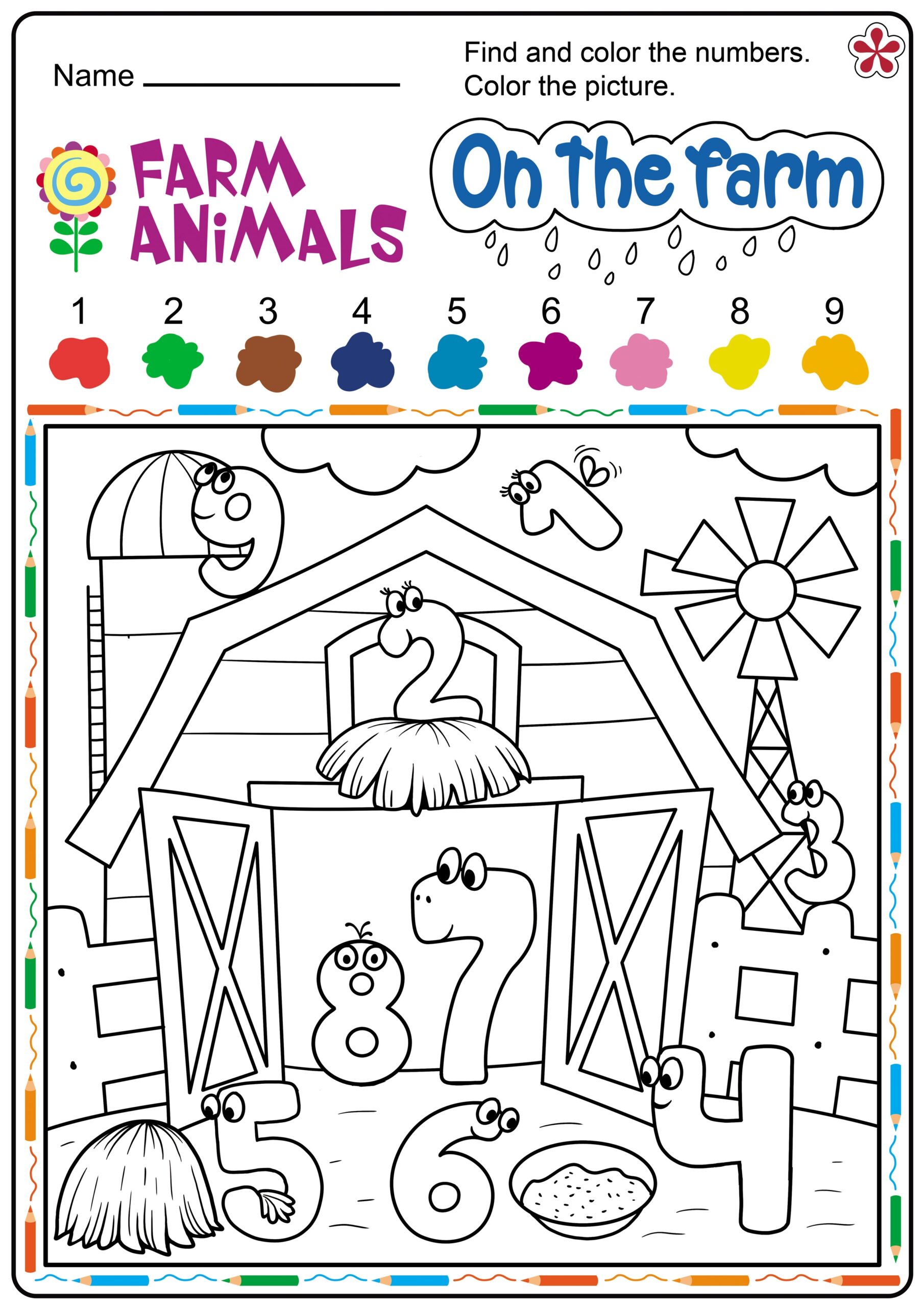 Free Printable Farm Animal Worksheets For Preschoolers TeachersMag
