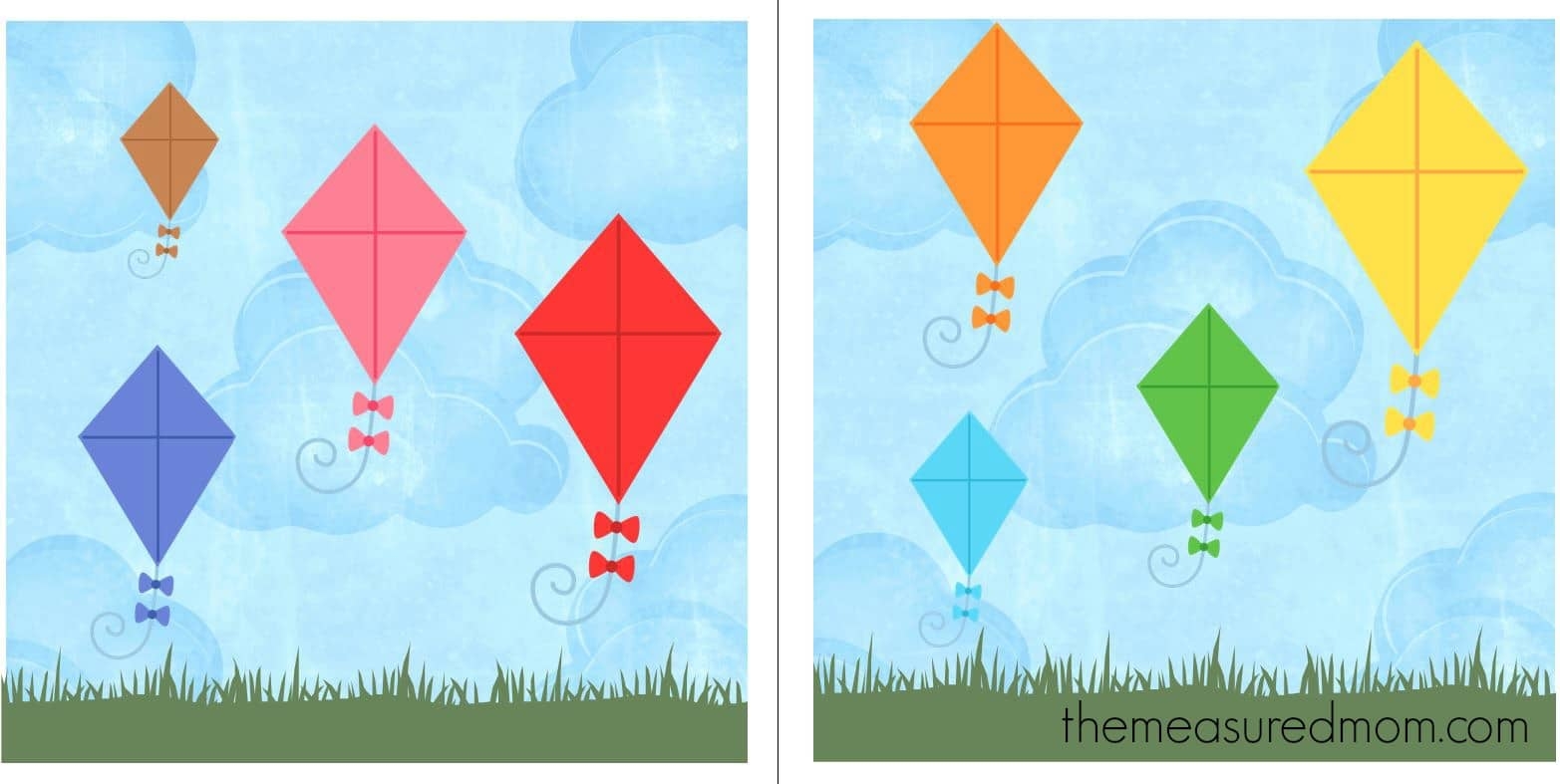 free pre-k printable file folder games