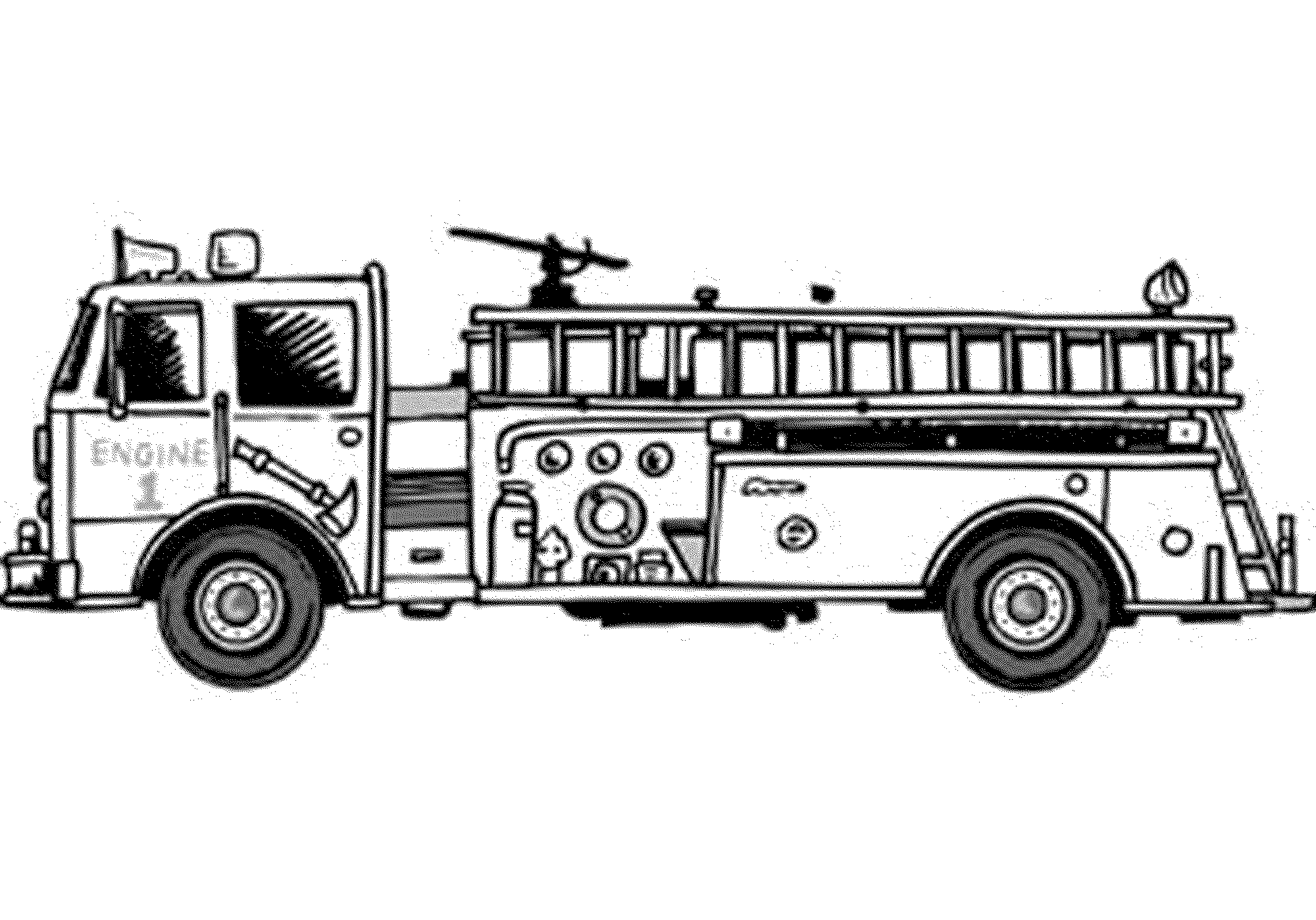 Free Printable Fire Truck Coloring Pages Coloring Home