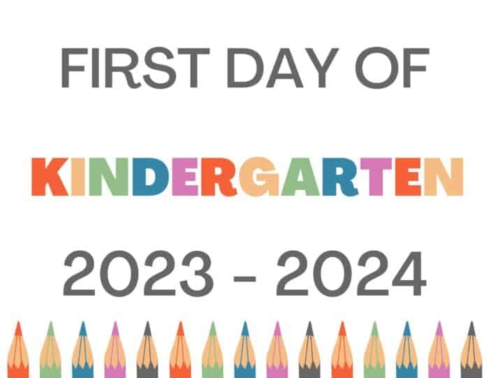 Free Printable First Day Of School Signs 2023 2024 Hey Donna
