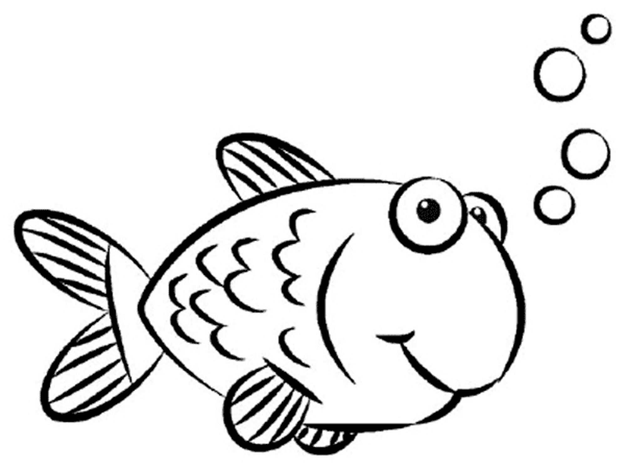 free printable fish pictures to color