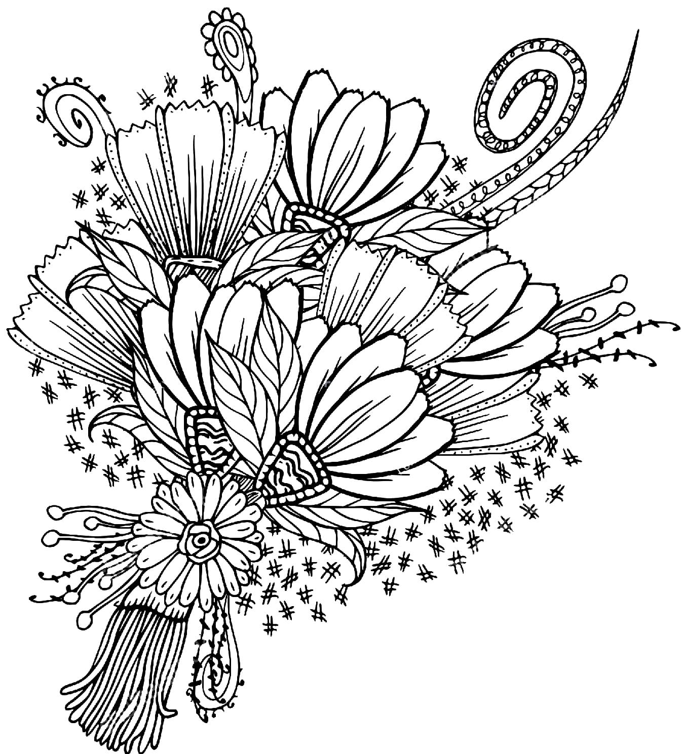 free printable flower bouquet pictures