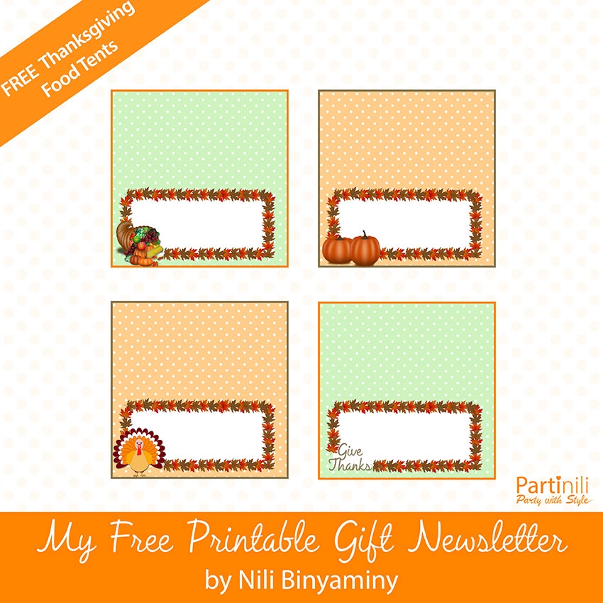 Free Printable Food Tent Cards Free Templates Printable