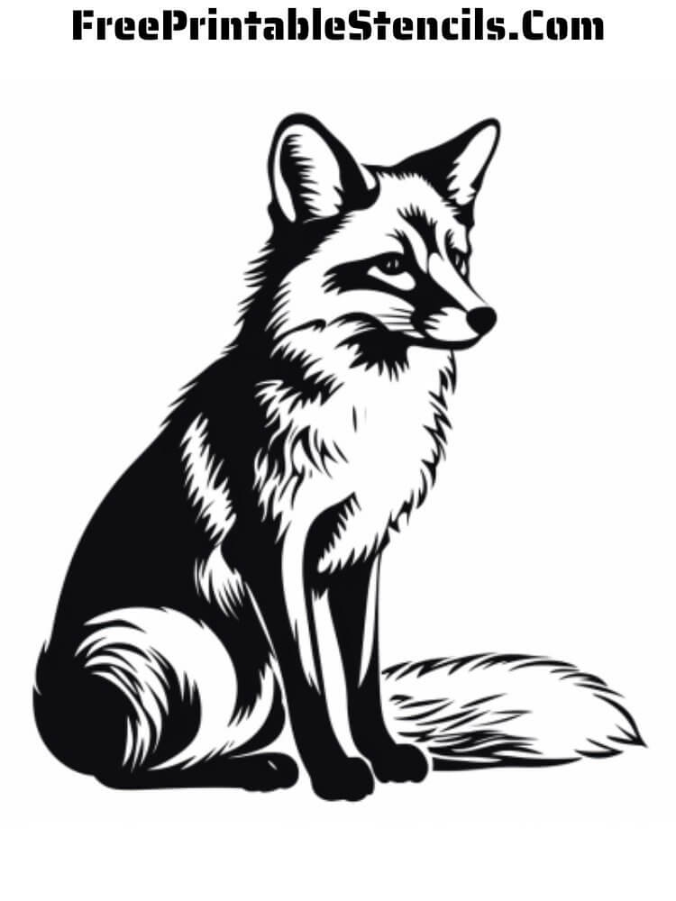 Free Printable Fox Stencils Free Printable Stencils